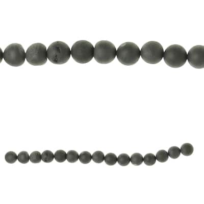Silver Druzy Agate Stone Beads, 10mm by Bead Landing™ image