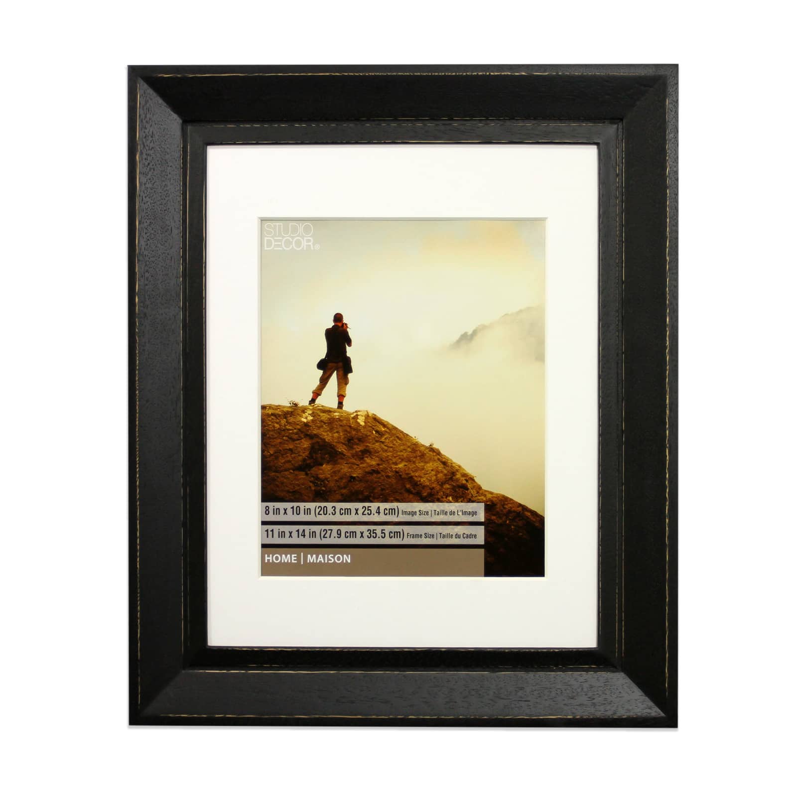 8 Pack: Black 8" x 10" Angled Frame, Home Collection By Studio Décor®