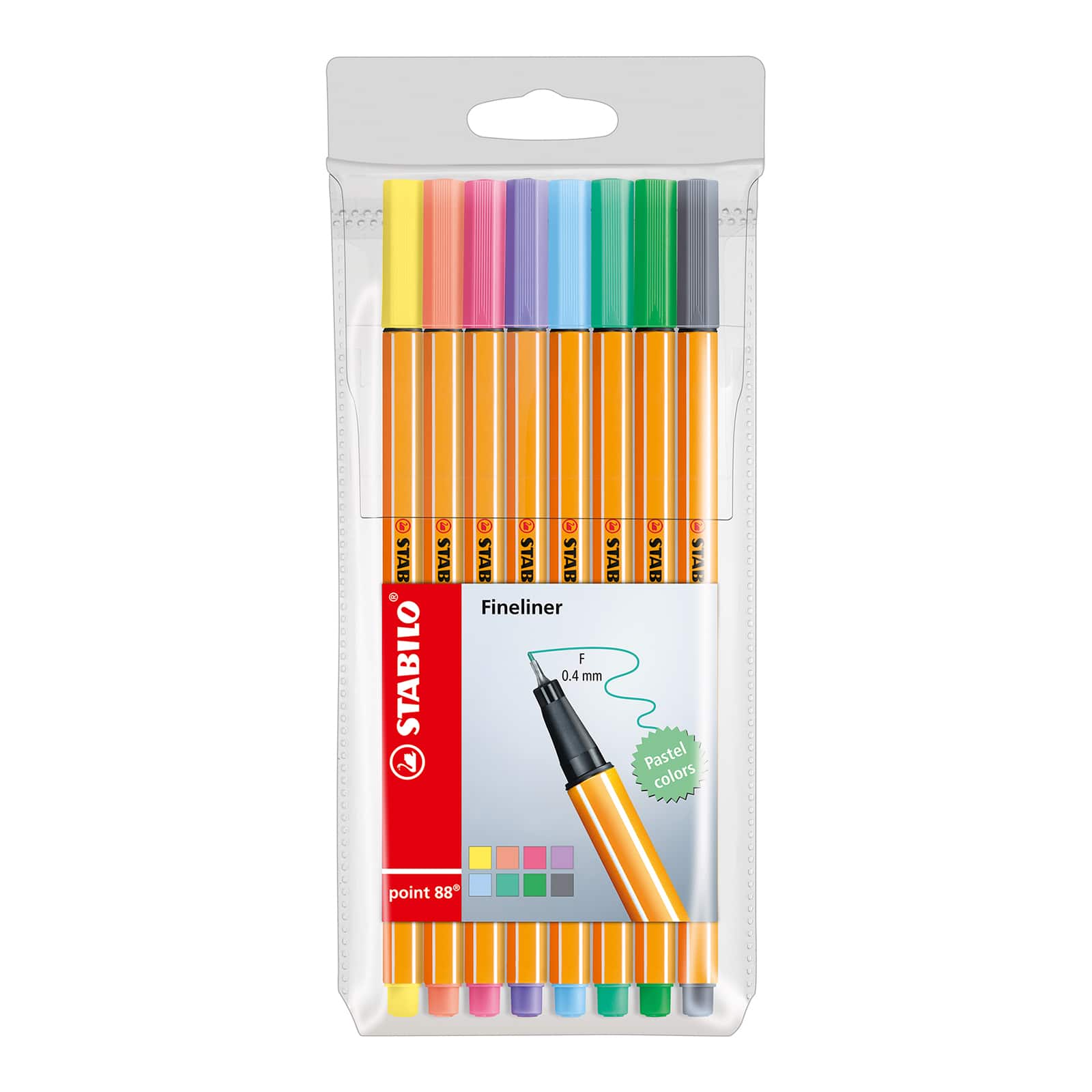 Stabilo® Point 88 Pastel 8 Color Pen 