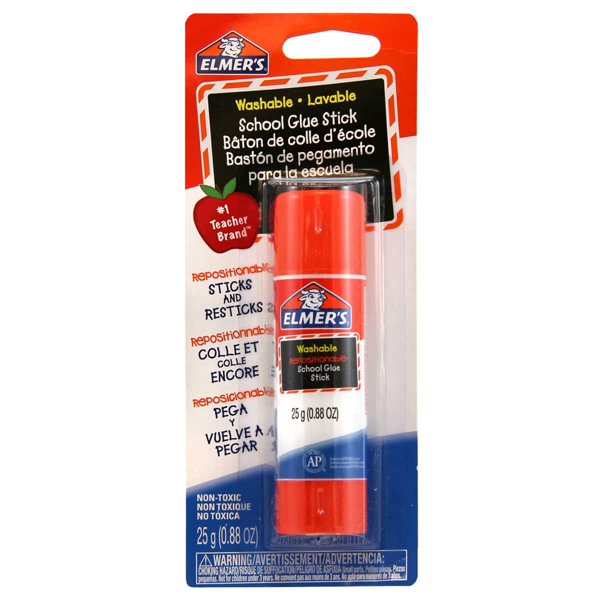 Elmer’s® Washable Repositionable School Glue Stick