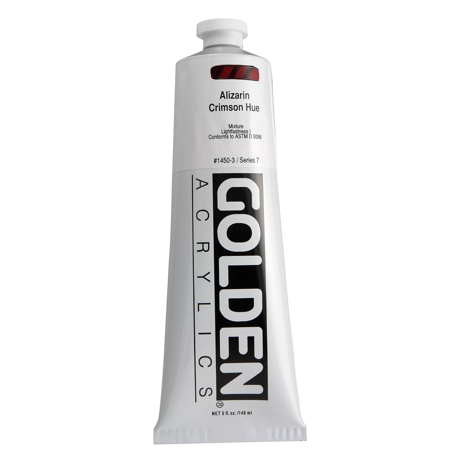 Golden Historical Heavy Body Acrylics 5 oz Paint in Alizarin Crimson Hue