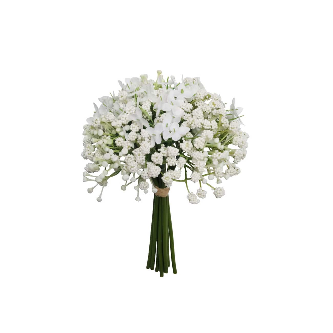 Mandy's 10pcs White Babys Breath Artificial Flowers Fake Flowers Bulk of babysbreath for Home Wedding Party Decoration