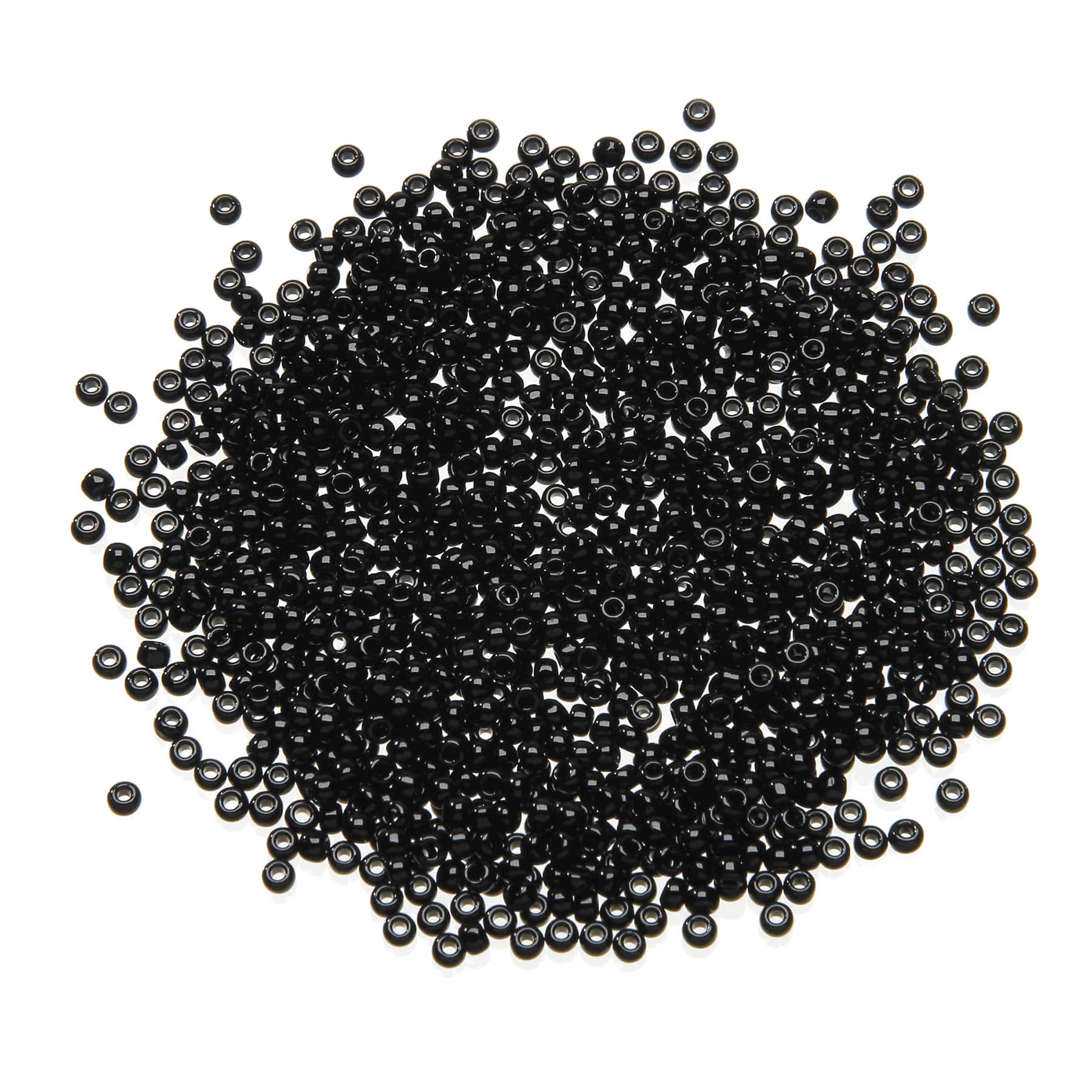 Toho Japanese Glass Seed Beads - Black Opaque - 11/0 2.2mm