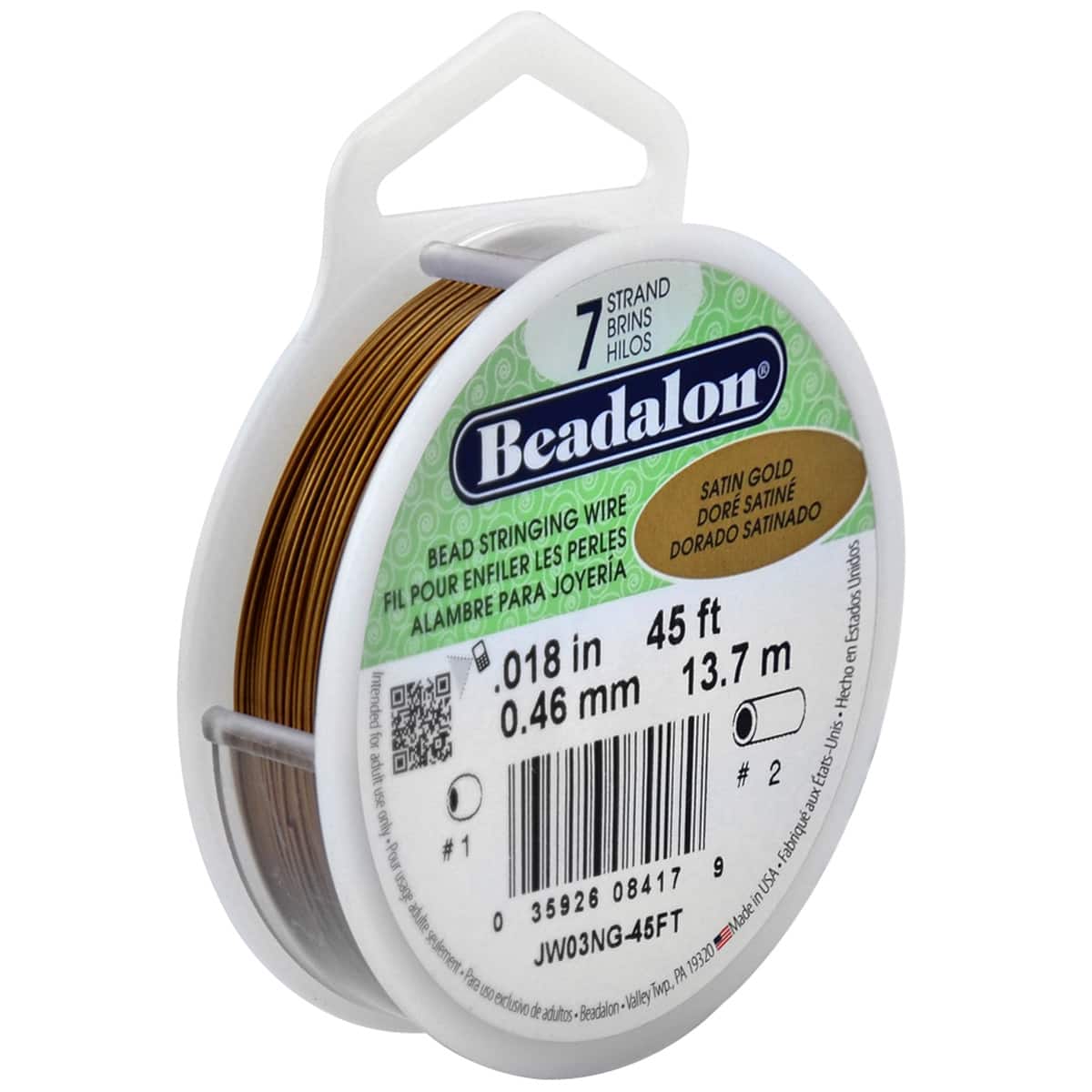 12 Pack: Beadalon® 7 Strand Satin Color Bead Stringing Wire