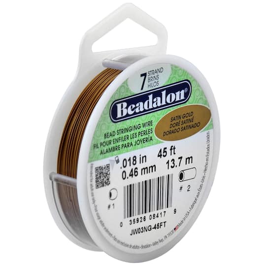 Beadalon® 7 Strand Satin Gold Bead Stringing Wire | Michaels
