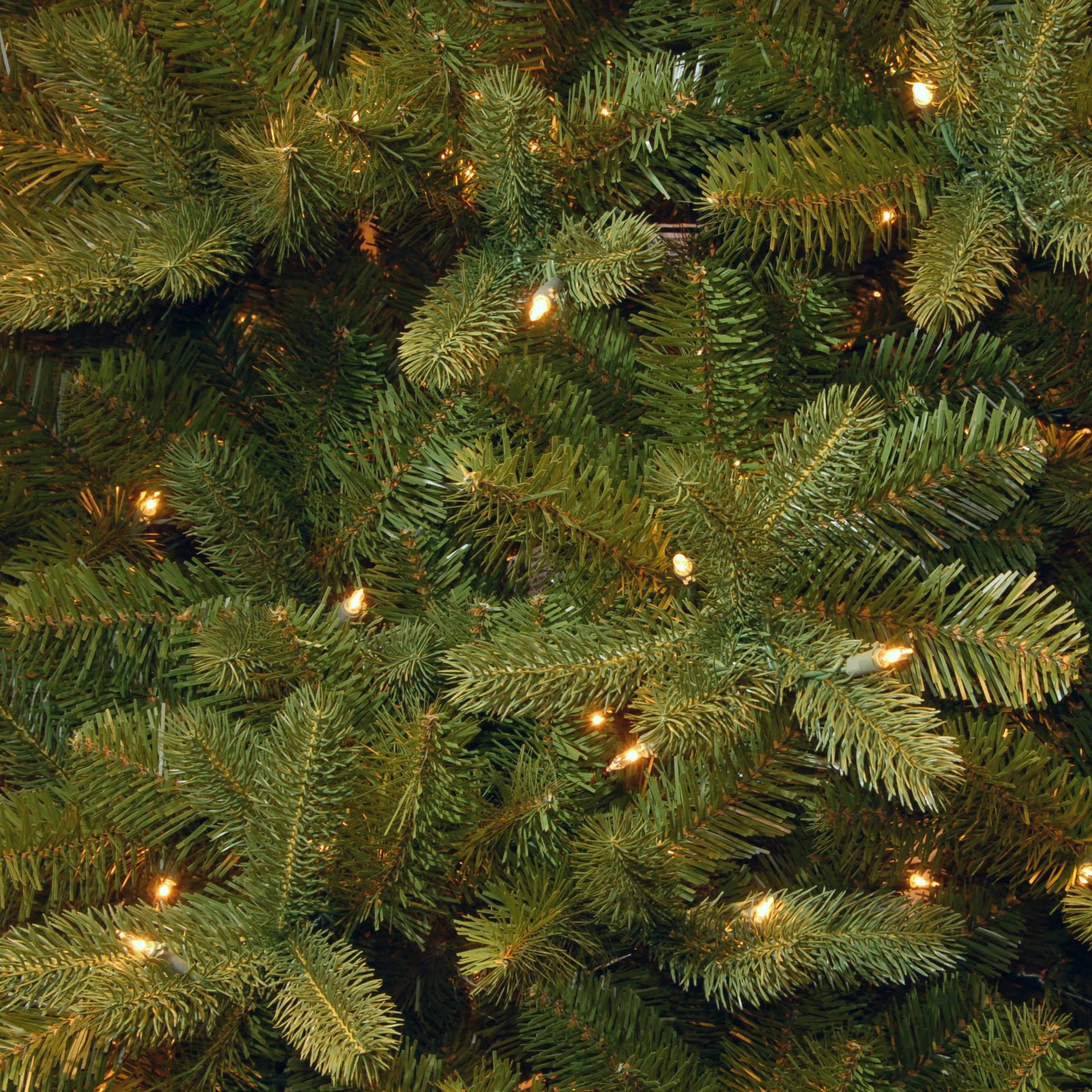 12 Ft. Pre-Lit Feel Real&#xAE; Downswept Douglas Full Artificial Christmas Tree, Clear Lights