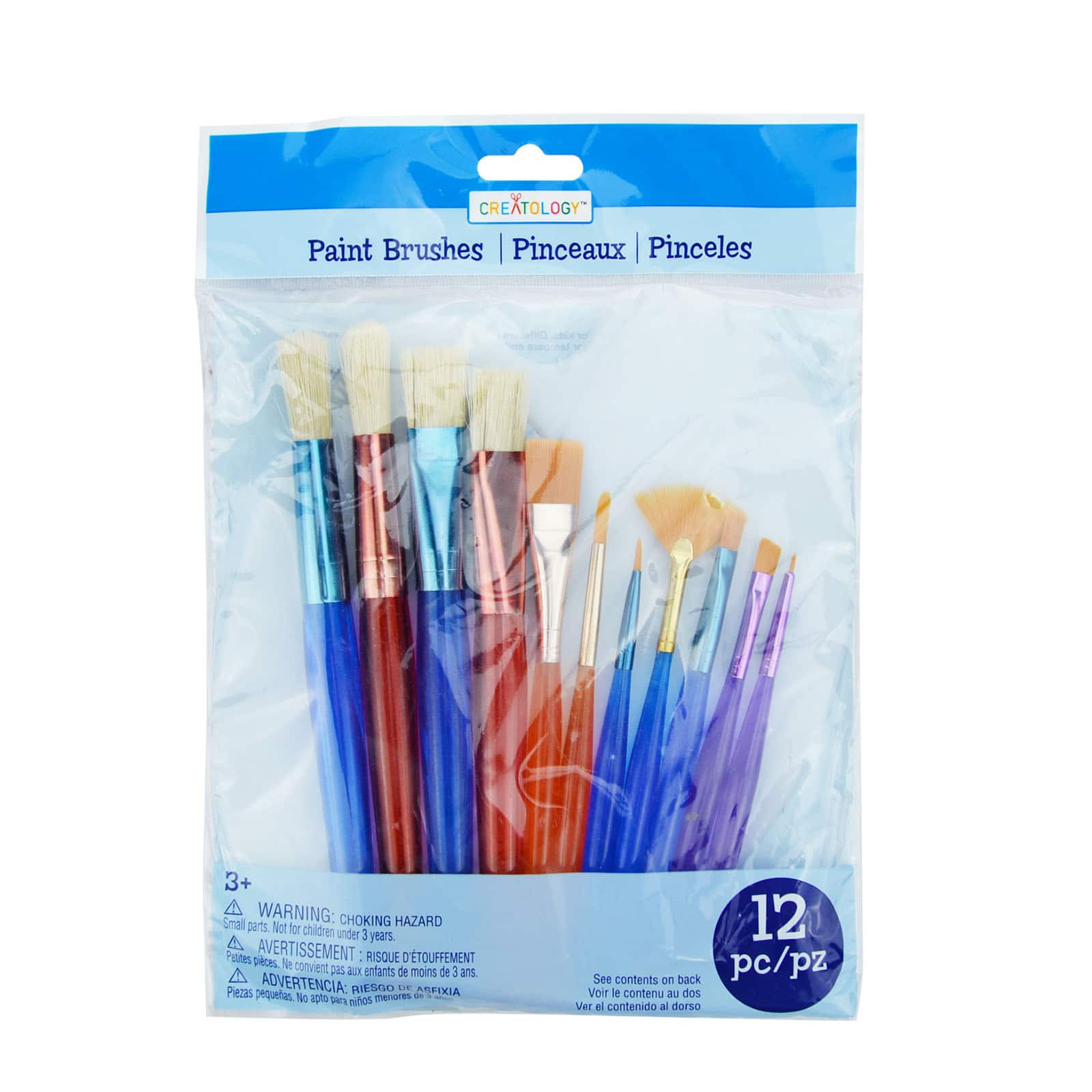 12 Pack: Paint Brushes with Palette Kit by Creatology®