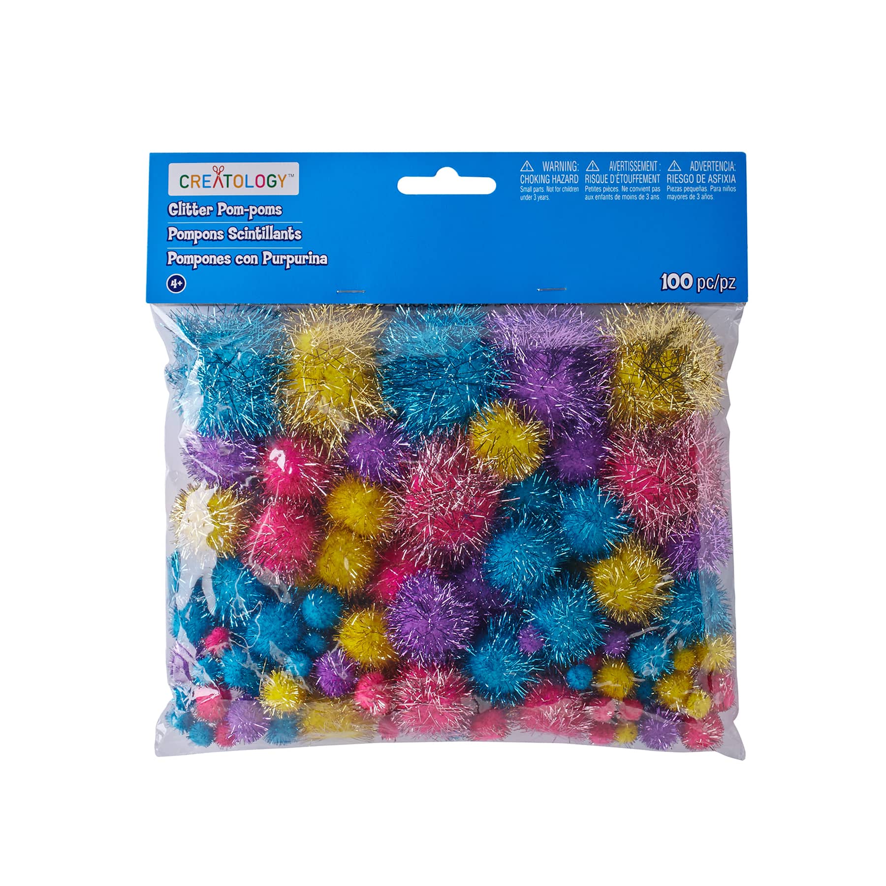 Shop for Glitter Mix Pom Poms By Creatology™ at Michaels
