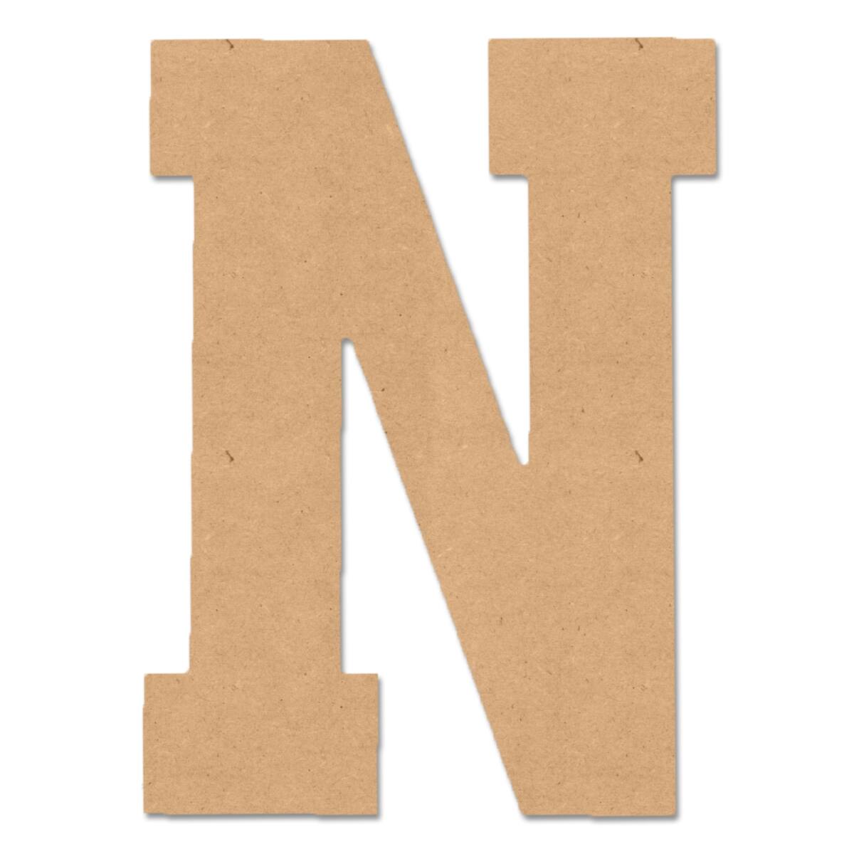 10.5 Wood Letter by Make Market | Alphabet N | 10.5 in