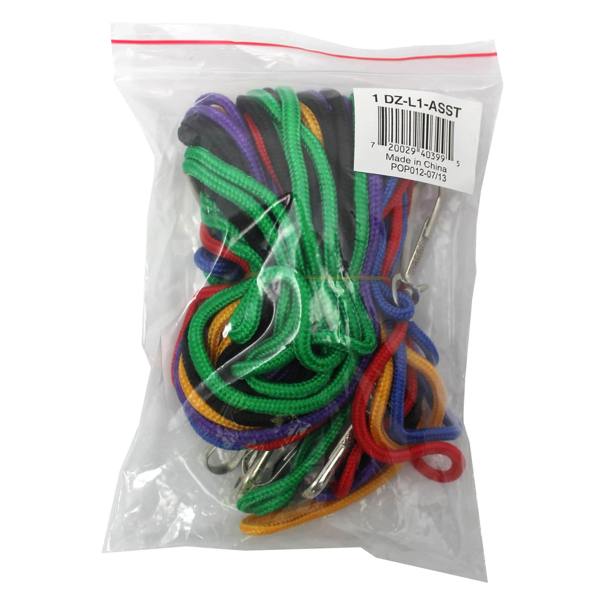 Lanyards in Assorted Colors, 3 Bundle Packs