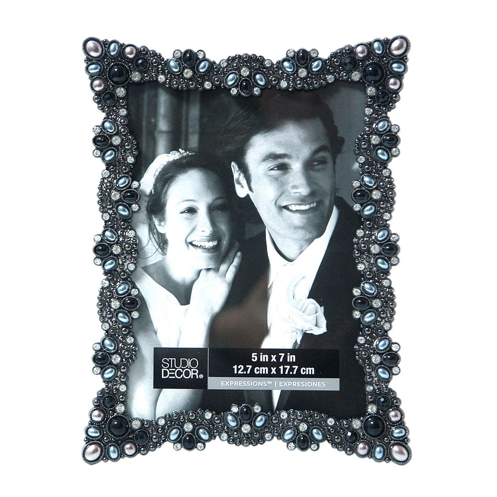 Midnight Jeweled Frame, Expressions&#x2122; By Studio D&#xE9;cor&#xAE;