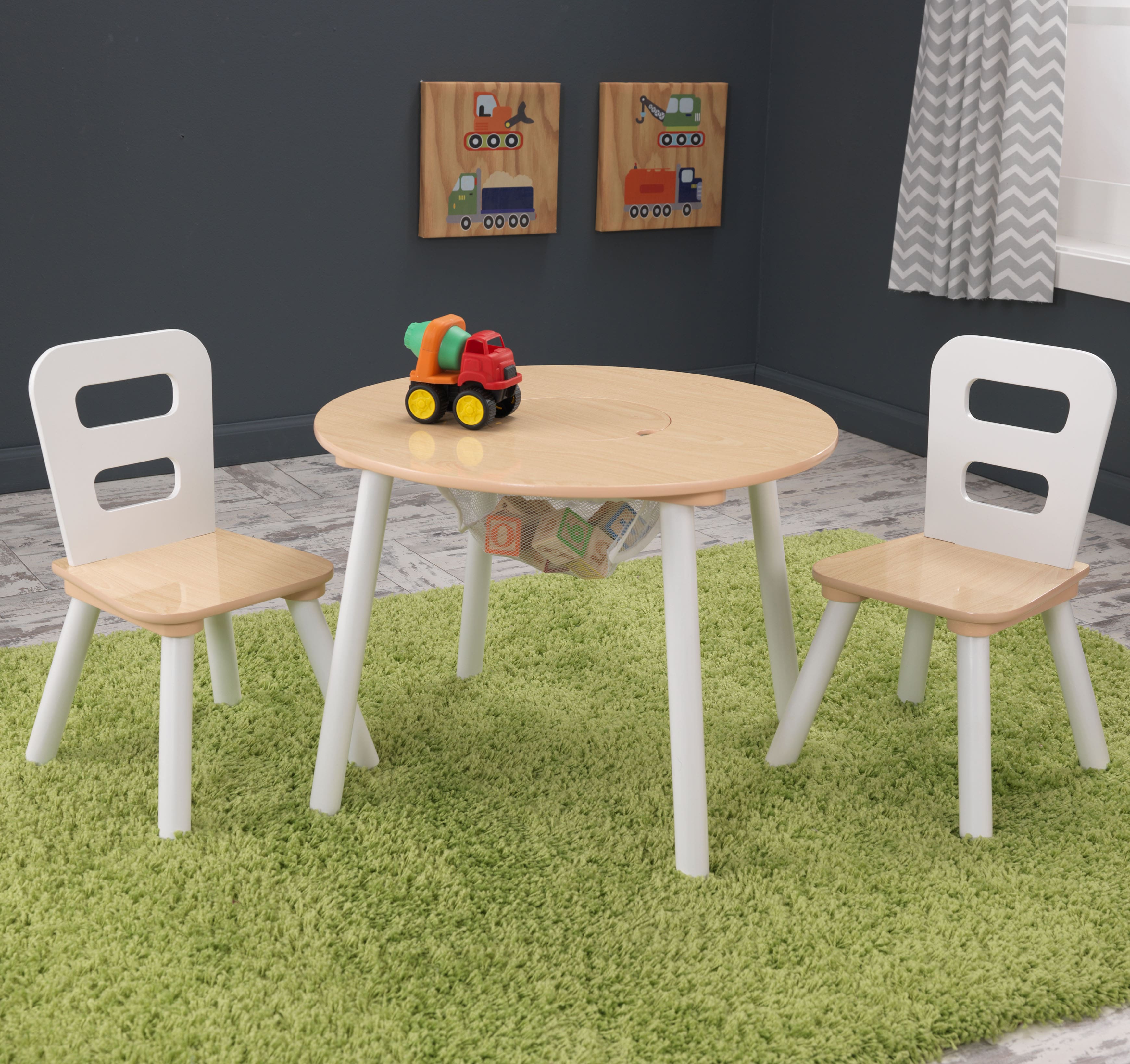 KidKraft Round Storage Table &#x26; Chair Set