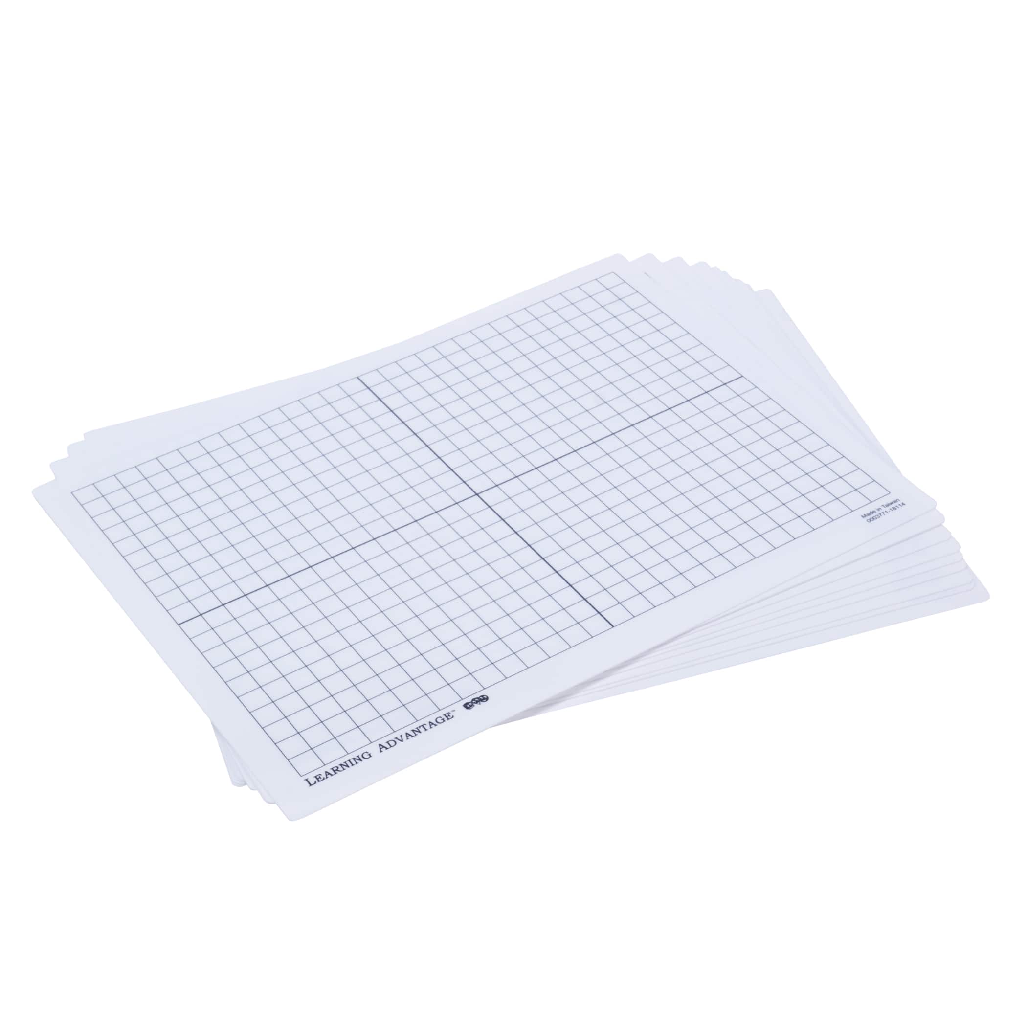 XY Axis Dry Erase Boards, Set of 10