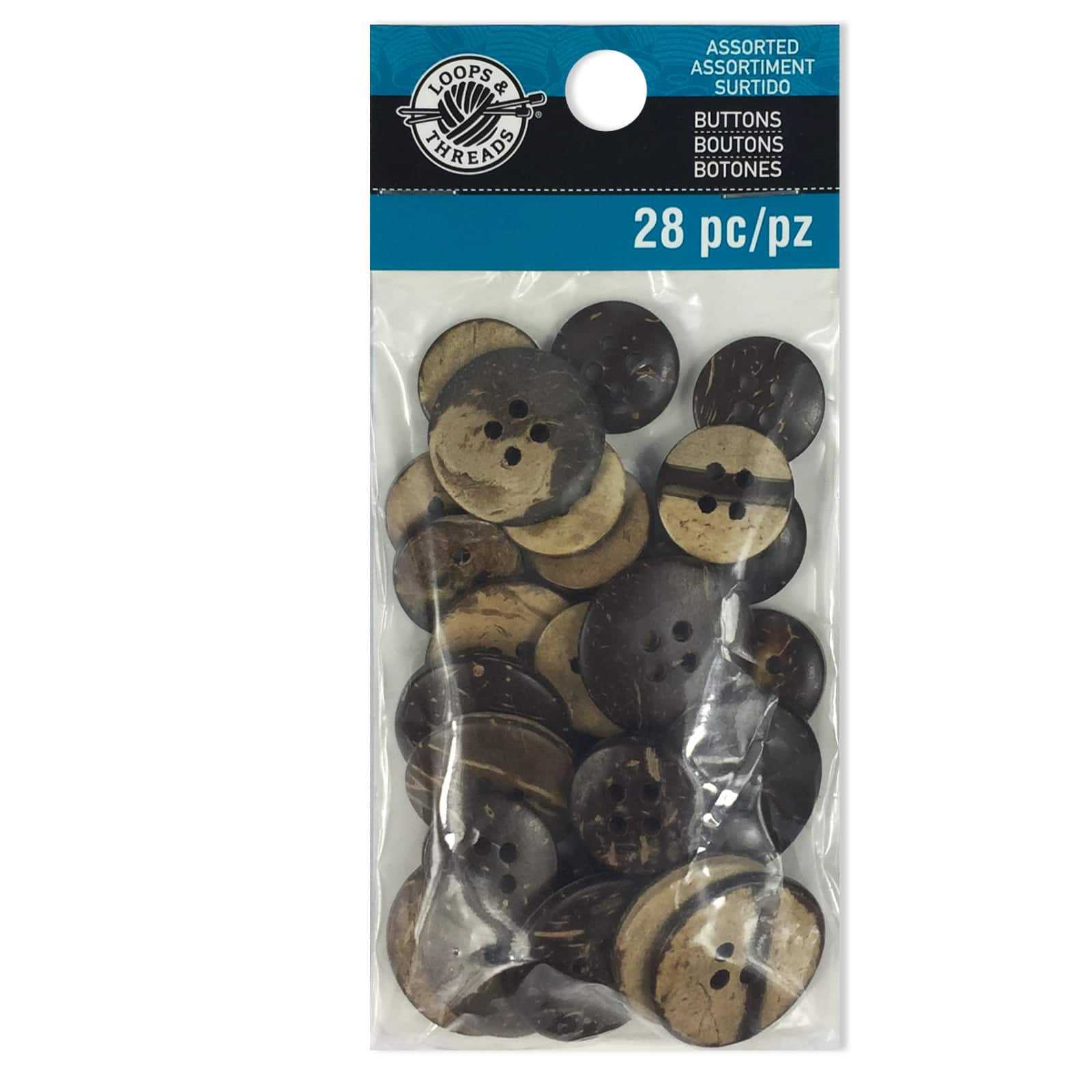 Favorite Findings Coconut Buttons By Loops &#x26; Threads&#xAE;