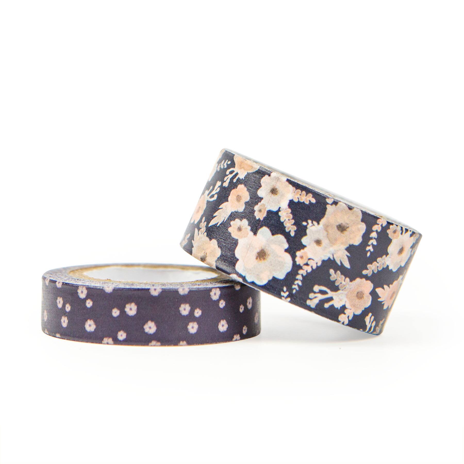 Shop for the Navy & Peach Floral Washi Tapes By Recollections™ at Michaels