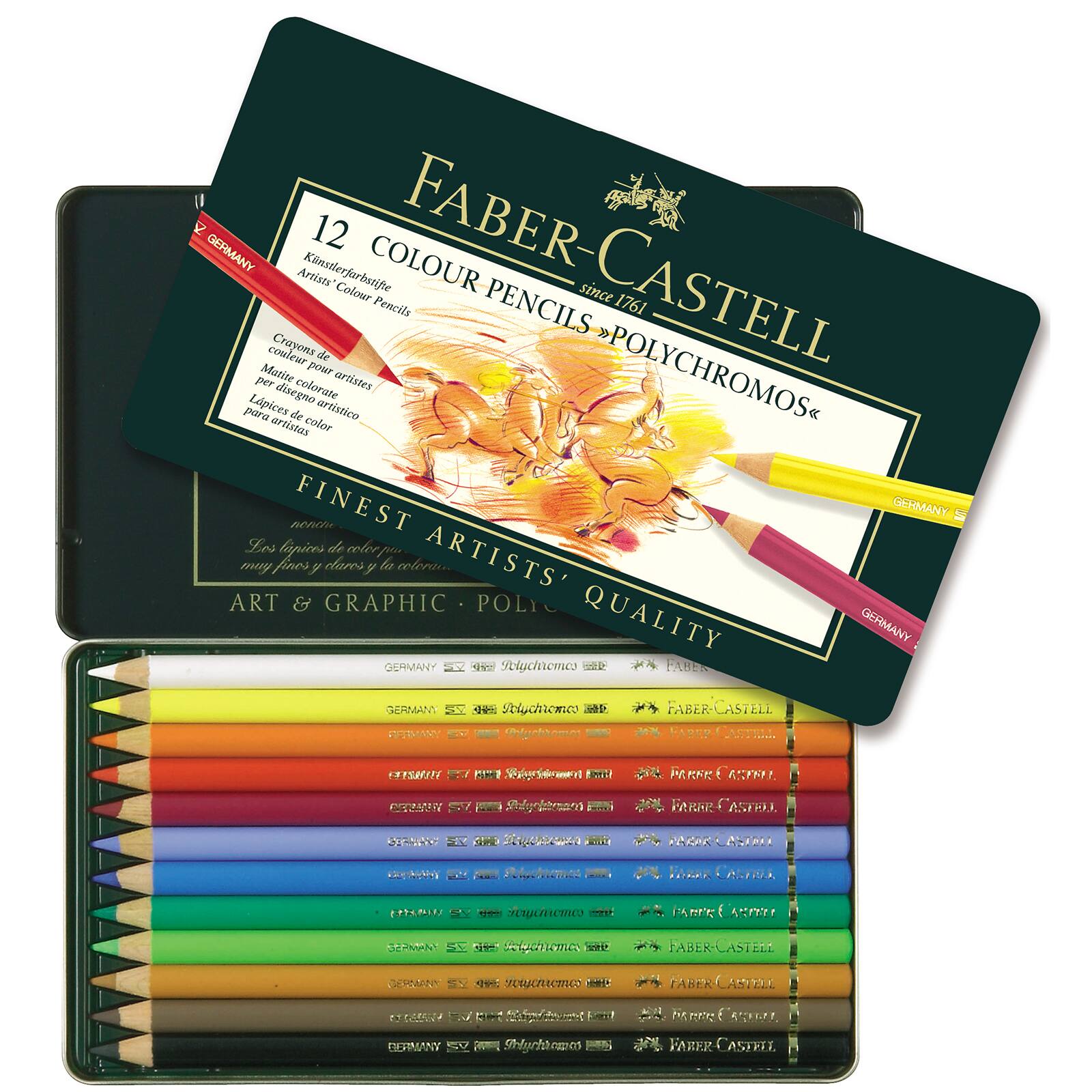  Faber Castell  Polychromos  Color Pencils Tin Set