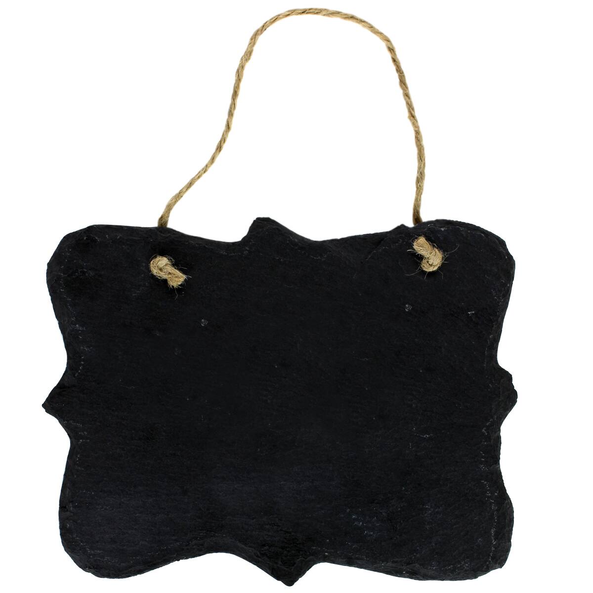 ArtMindsSlate Plaque, Parenthesis - 10281114 - Craft Wood and Shapes Genuine slate makes a great sign or wall hanger. U sku 10281114