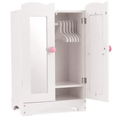 kidkraft lil doll armoire with hangers