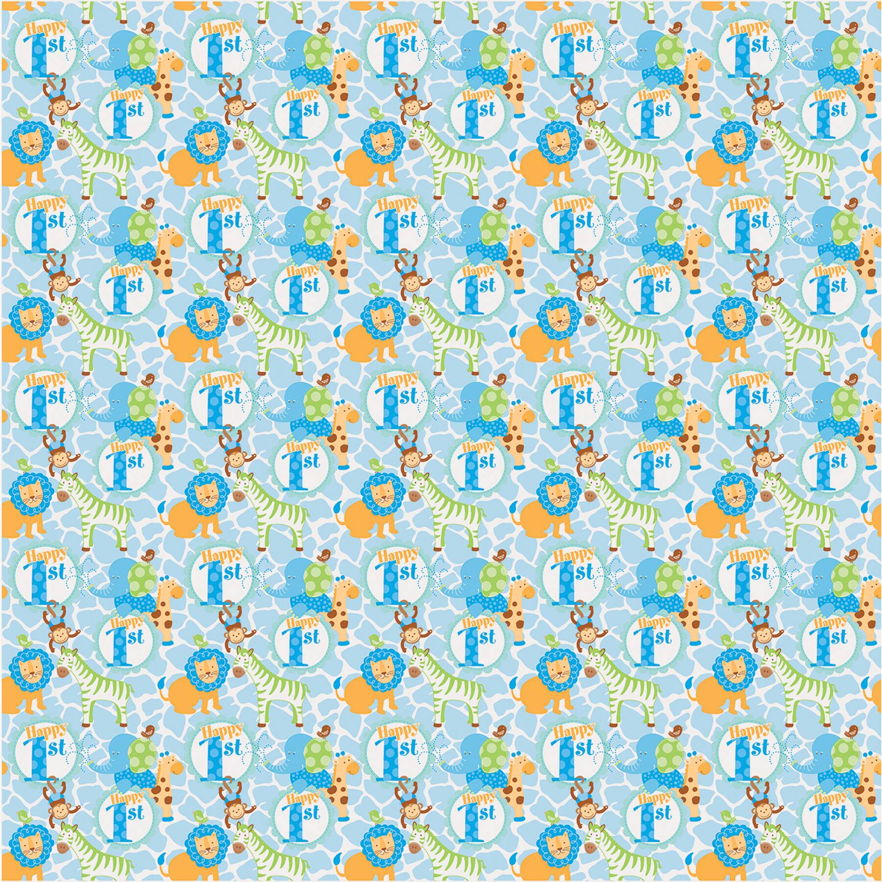 1st birthday wrapping paper