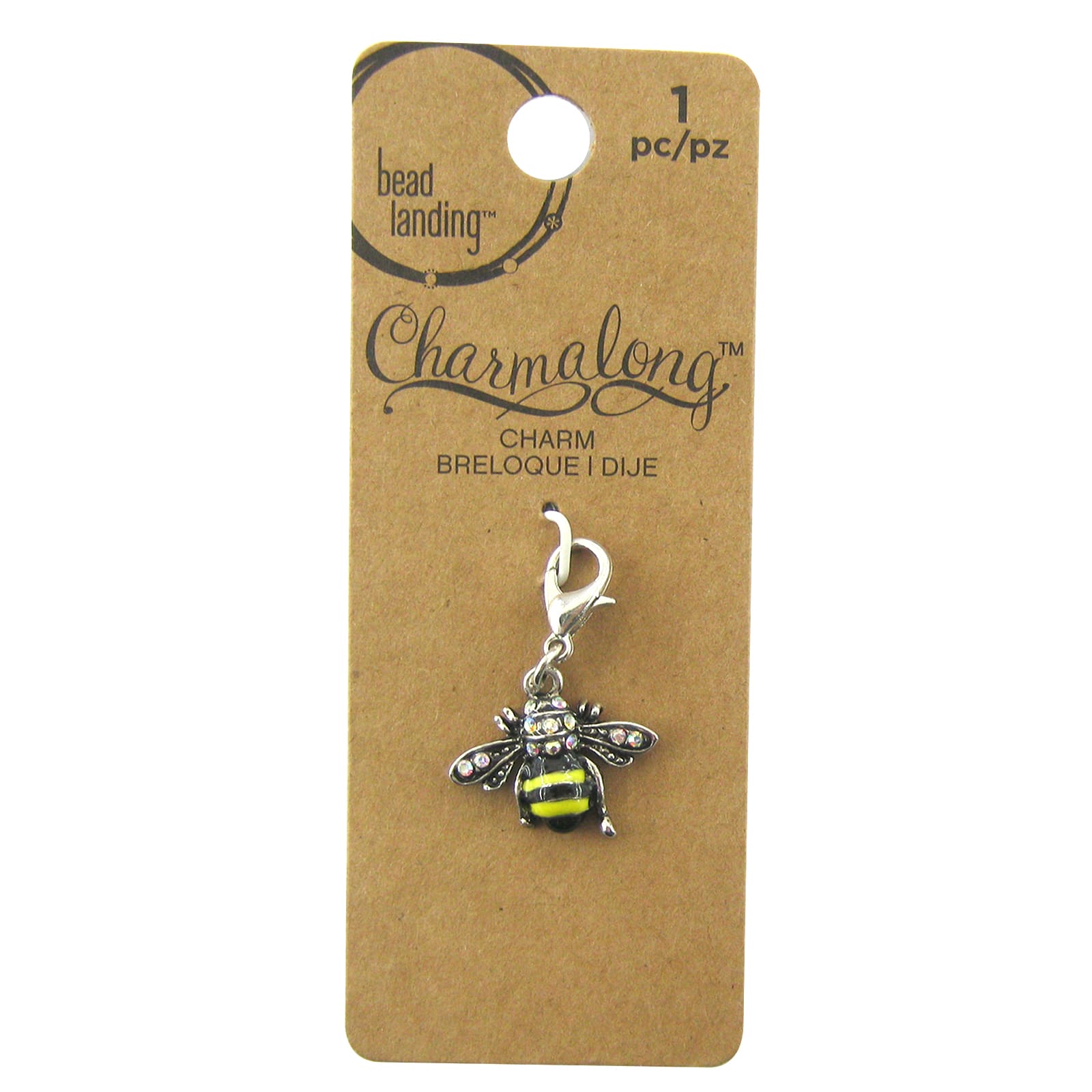Charmalong&#x2122; Bee Charm by Bead Landing&#x2122;