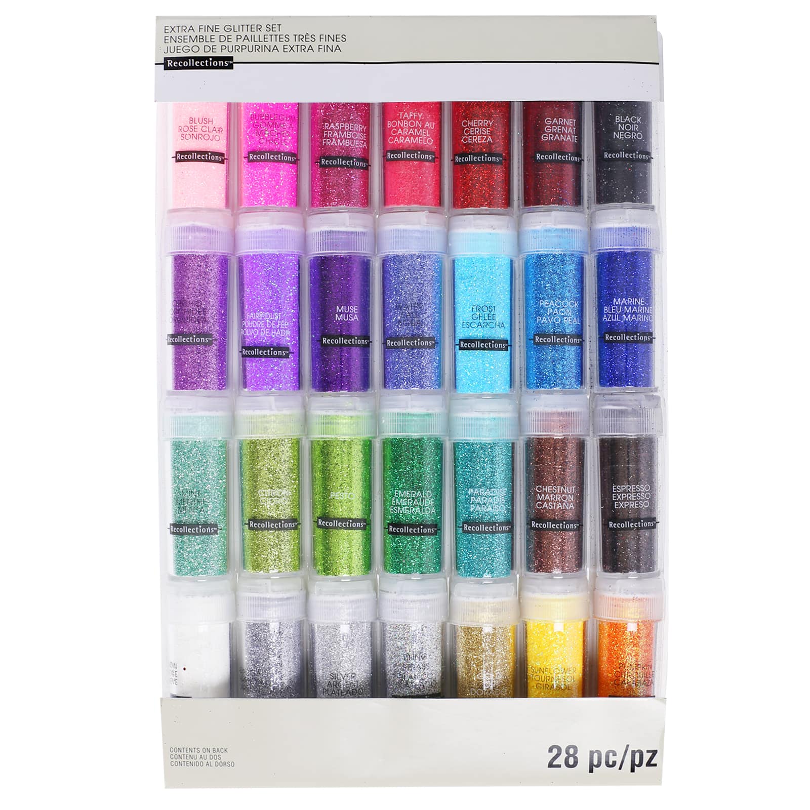 6 Packs: 28 ct. (168 total) Signature Extra Fine Glitter Set by Recollections&#x2122;