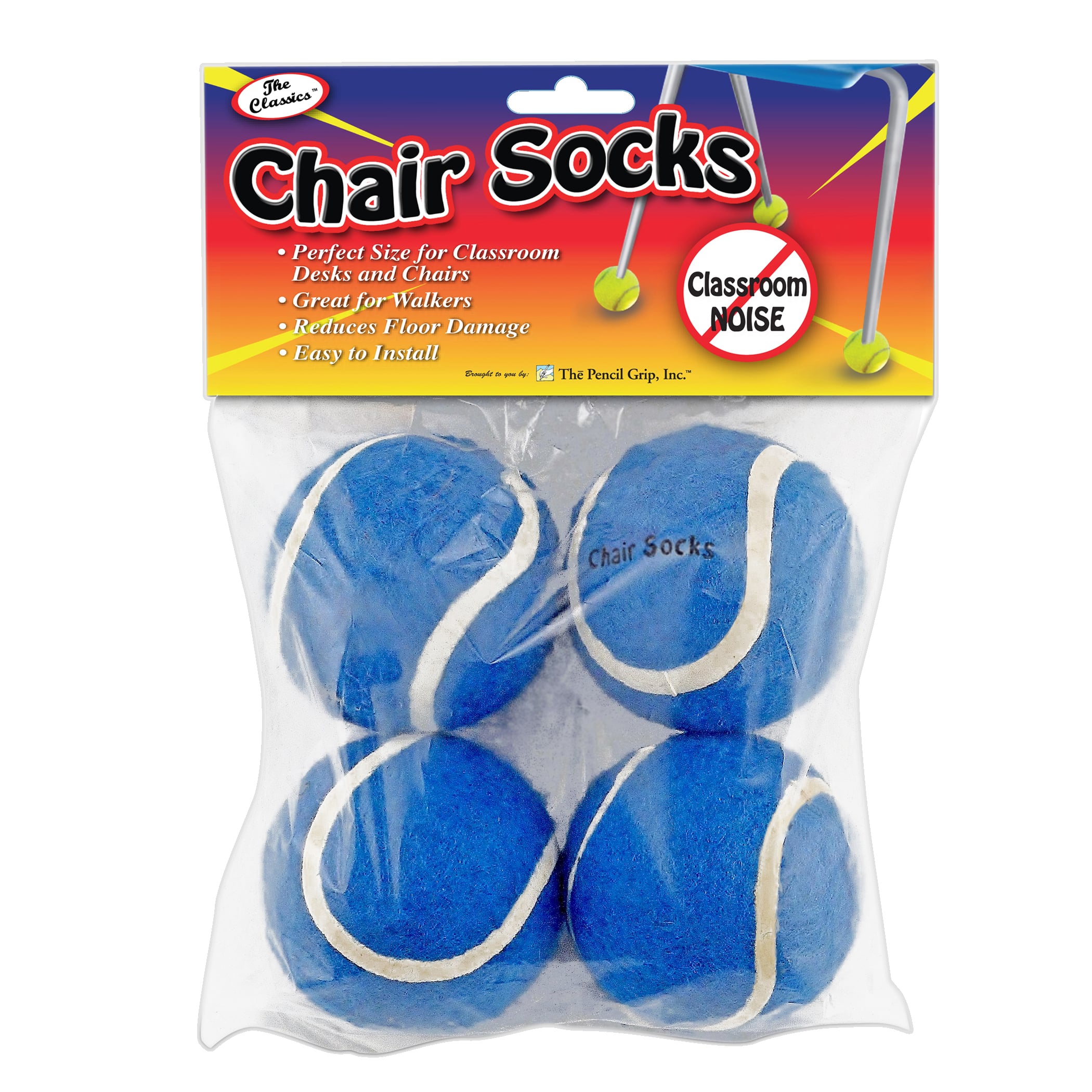 The Pencil Grip&#x2122; Blue Chair Socks, Pack of 144
