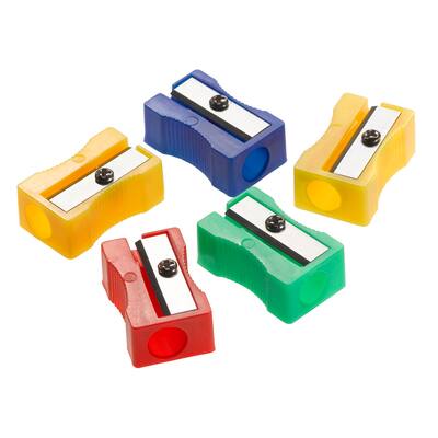 Westcott® Classroom Assorted Single-Hole Pencil Sharpener, 6 Pack ...