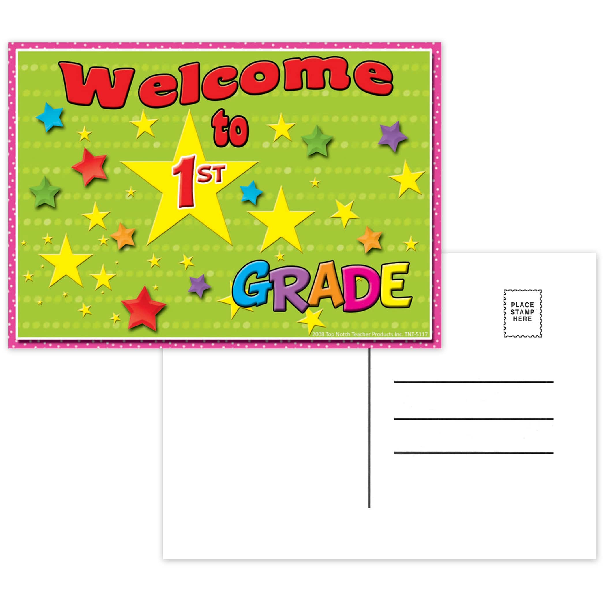 Postcards Welcome To 1st Grade, 12 packs total