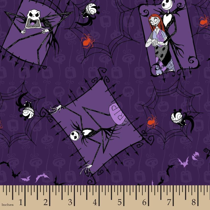 Download Disney Nightmare Before Christmas Couple Cotton Fabric Yellowimages Mockups