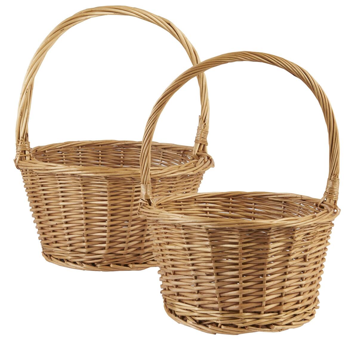 Assorted Chipwood Willow Bushel Basket by Ashland&#xAE;