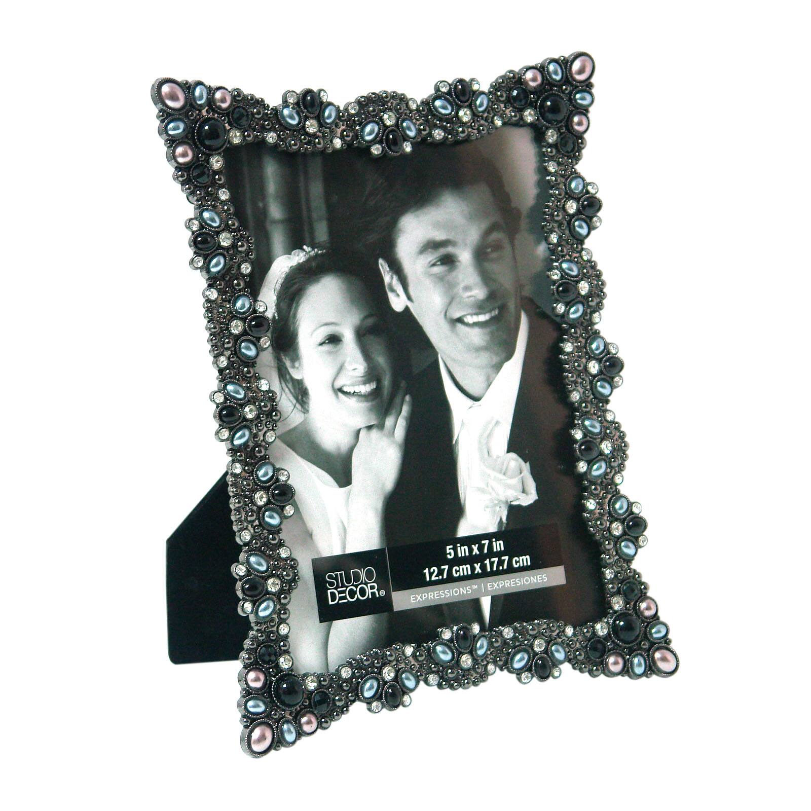 Midnight Jeweled Frame, Expressions&#x2122; By Studio D&#xE9;cor&#xAE;