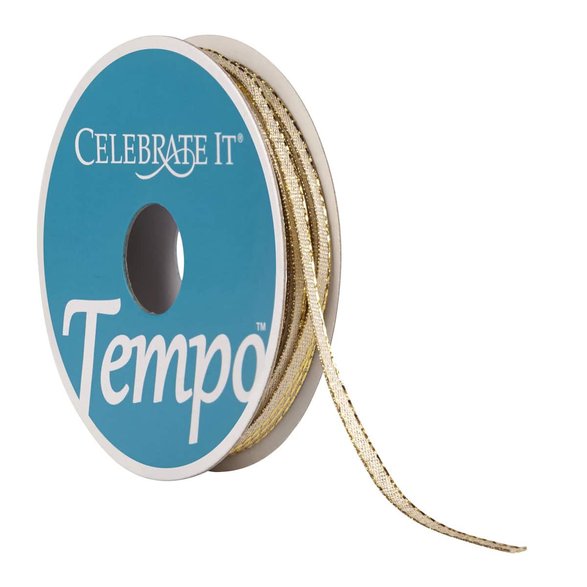 1/8&#x22; Sheer Metallic Wired Ribbon by Celebrate It&#xAE; Tempo&#x2122;