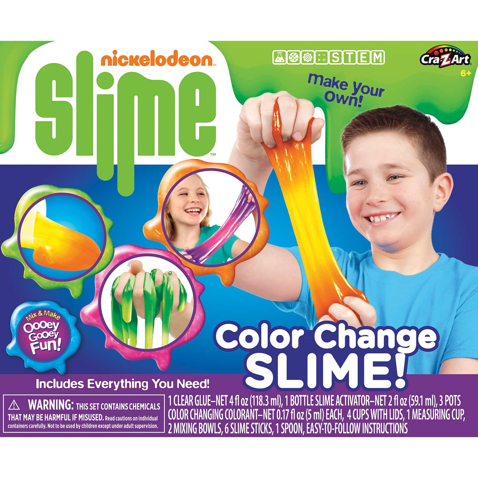 Cra Z Art Nickelodeon Slime Kit Color Change