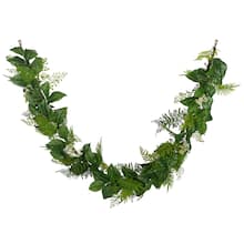 Shop for the 6ft. Mixed Lemon & Fern Leaf Garland by Ashland® at Michaels