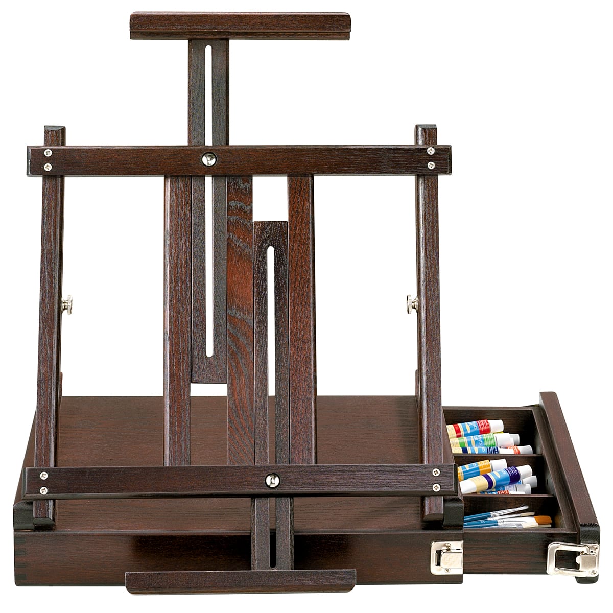 Creative Mark Deluxe Table Easel and Sketch Box Walnut Finish