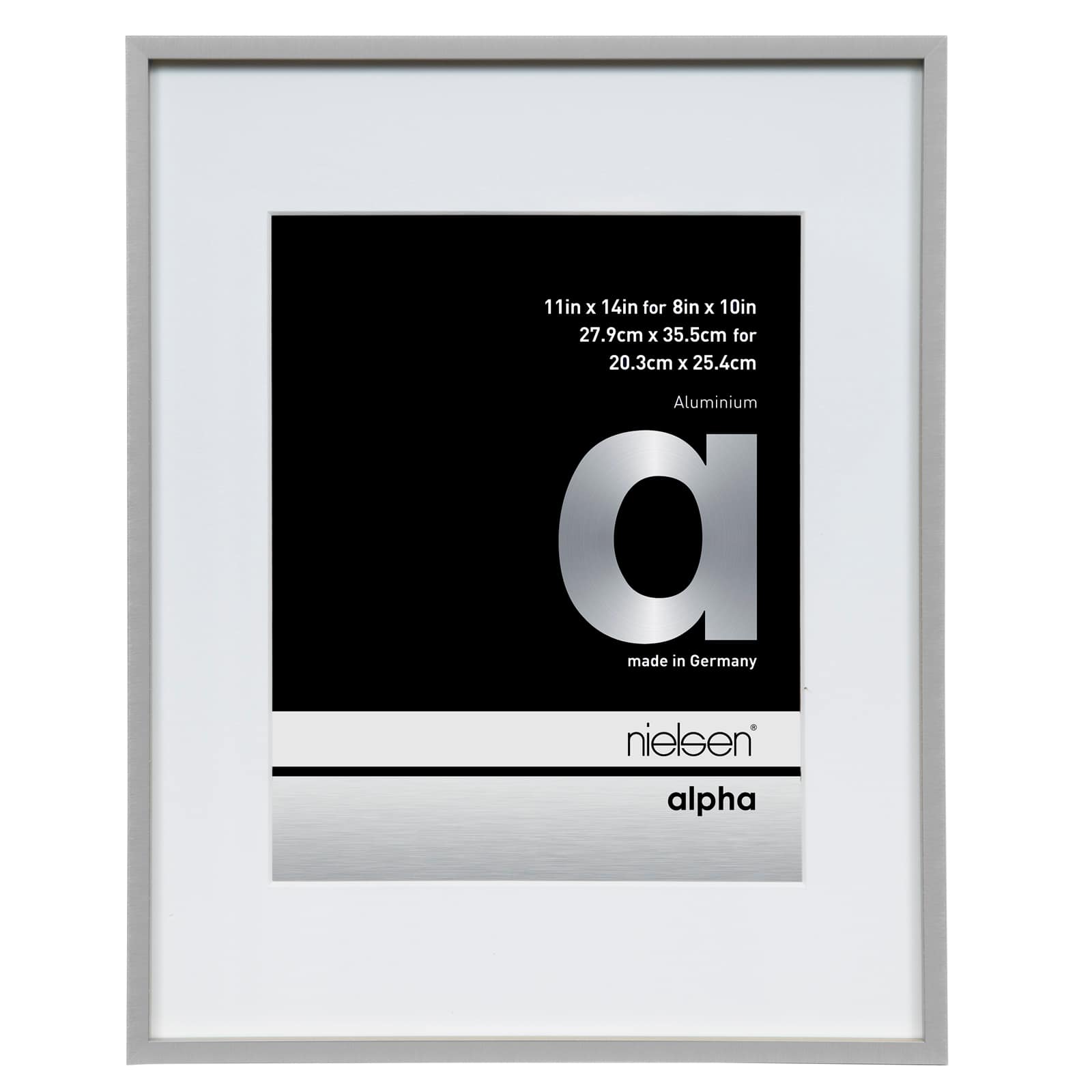 Find the Nielsen® Alpha Silver Aluminum Matted Picture Frame at Michaels