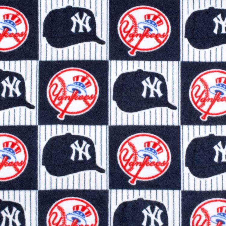 New York Yankees Block MLB Fleece by Fabric Traditions | Michaels