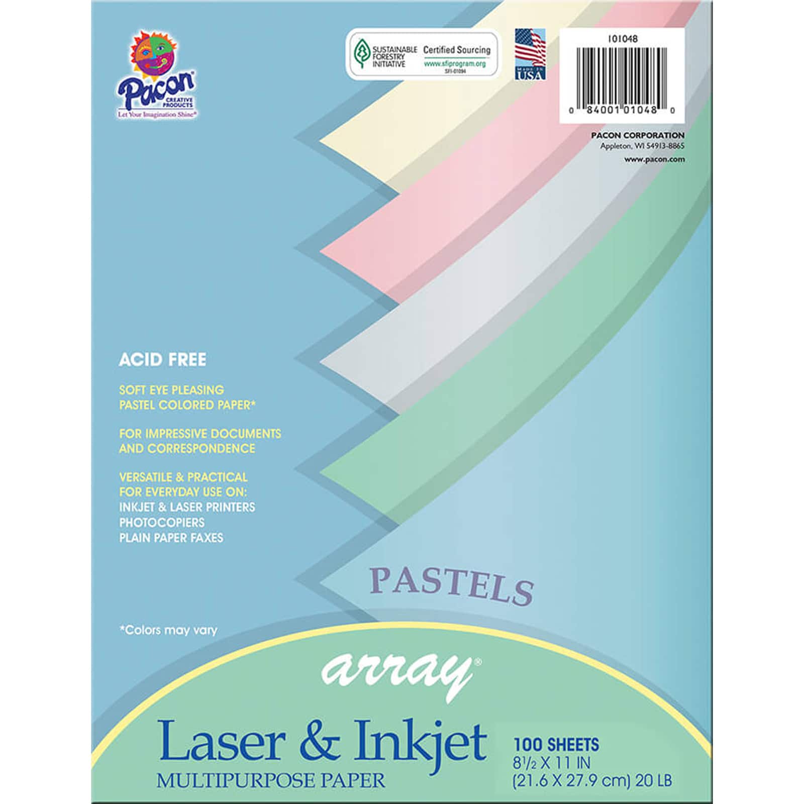 Array® Laser & Inkjet Multi-Purpose Paper, 3 Packs