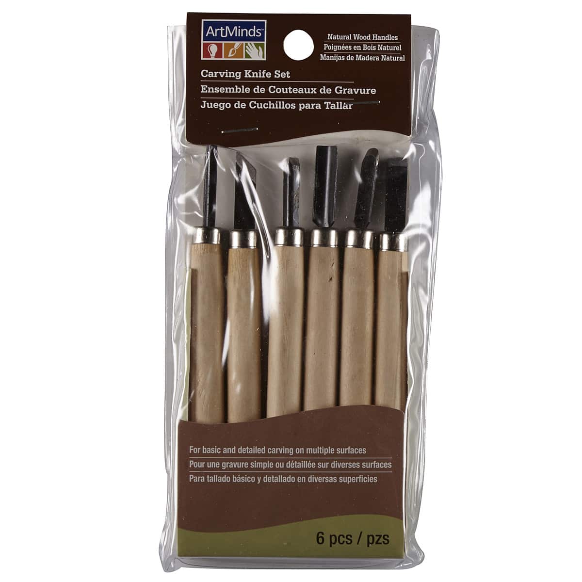 6 Packs: 6 ct. (36 total) Wood Carving Knife Set by ArtMinds&#x2122;