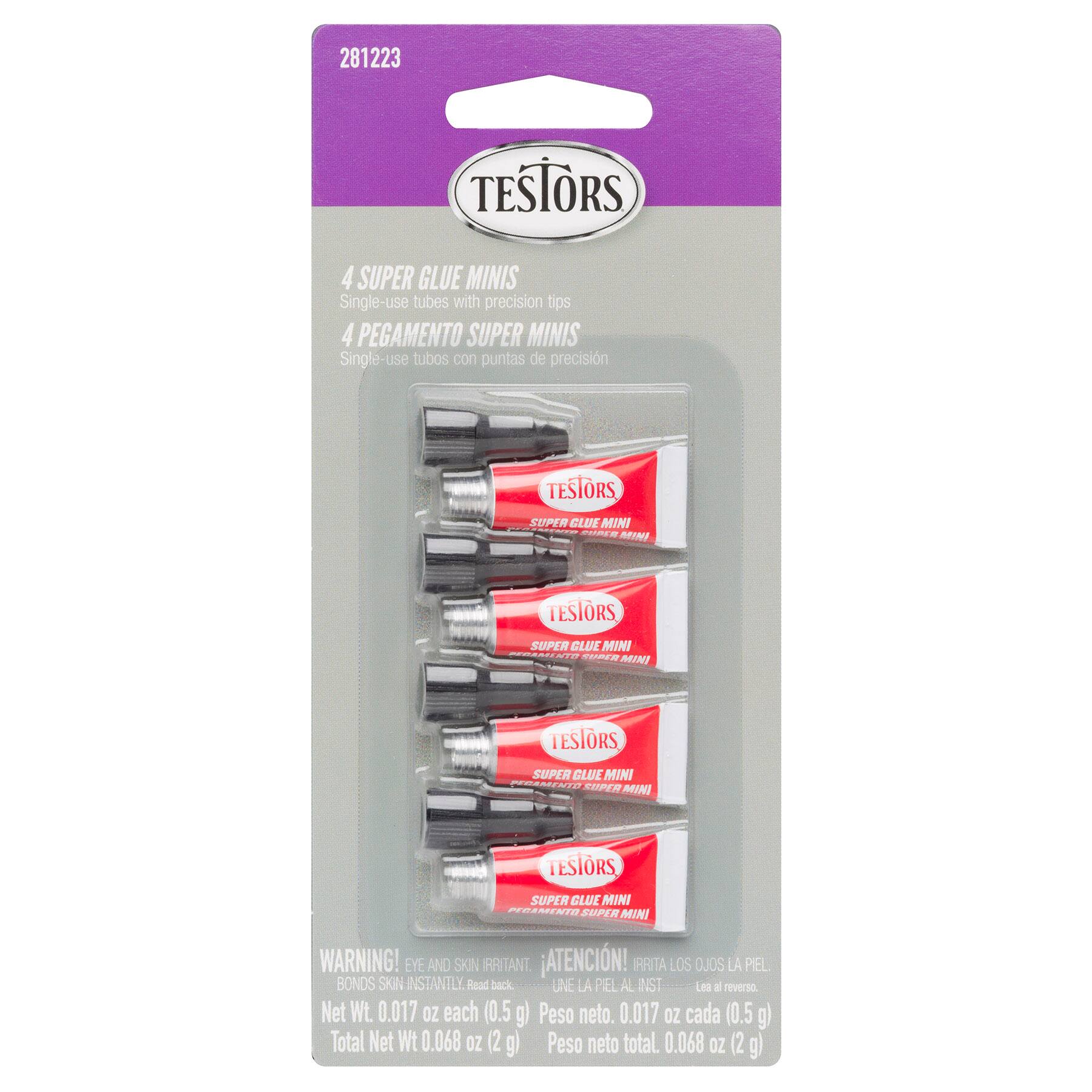 Testors Single-use Super Glue Mini Tube Set