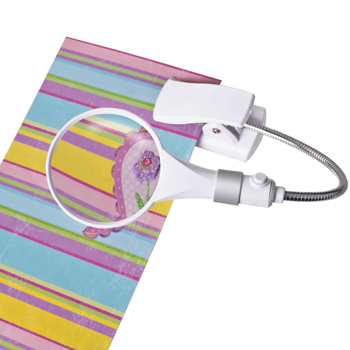 OttLite&#xAE; LED Clip &#x26; Freestanding Magnifier Lamp