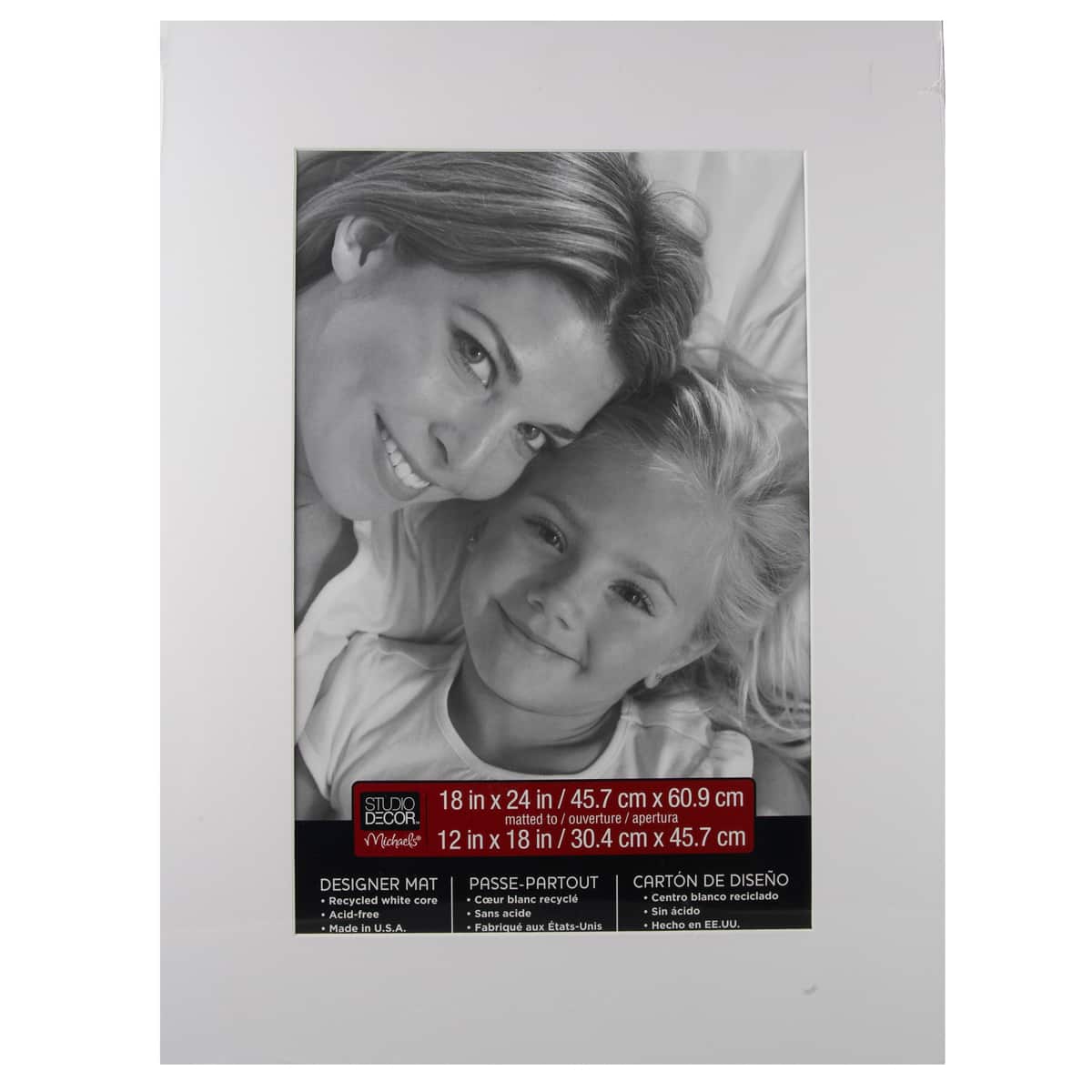 12x18 Mat for 18x24 Frame - Precut Mat Board Acid-Free Show Kit with  Backing Board, and Clear Bags Textured Black 12x18 Photo Matte For a 18x24