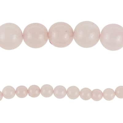 Pink Rose Quartz Round Beads, 10mm by Bead Landing™ image