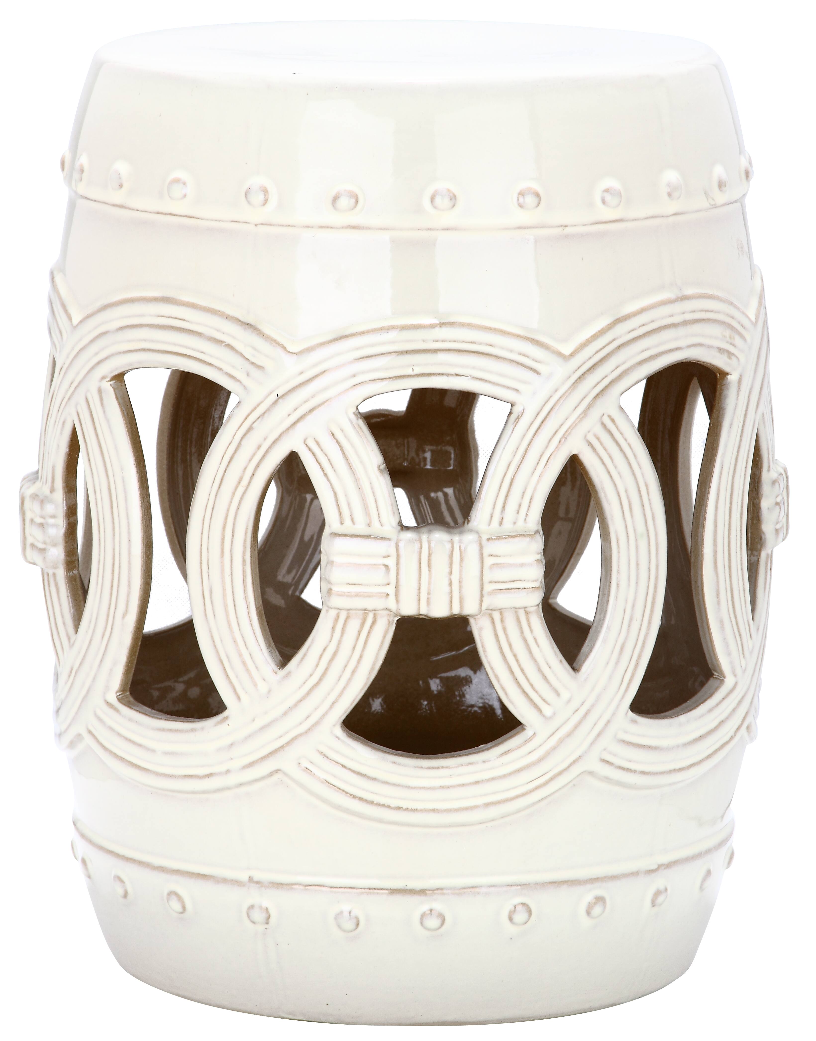 Double Coin Garden Stool in Creme | Michaels