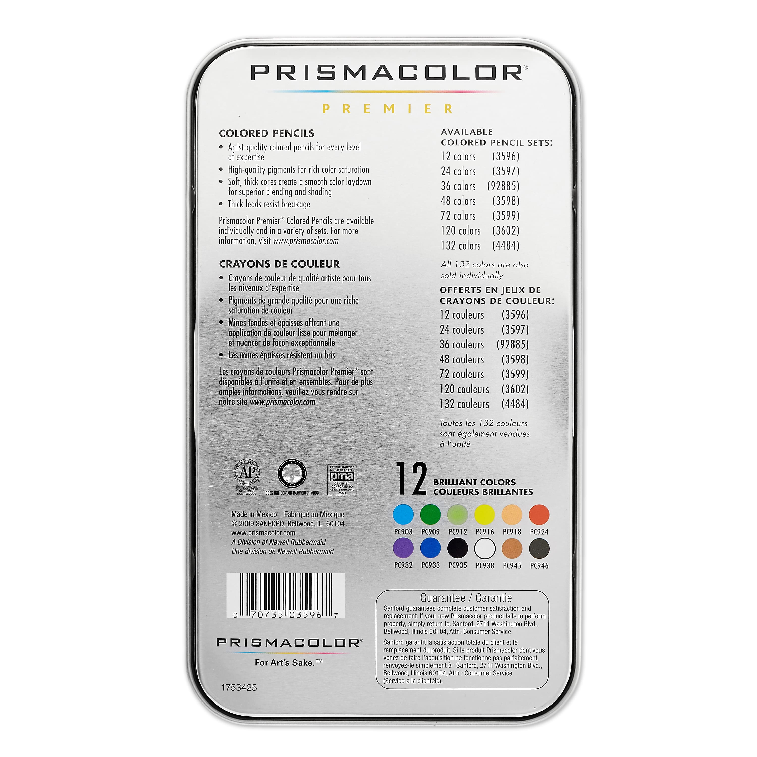 Prismacolor Premier Soft Core Colored Pencil Purple Pansy Collection 