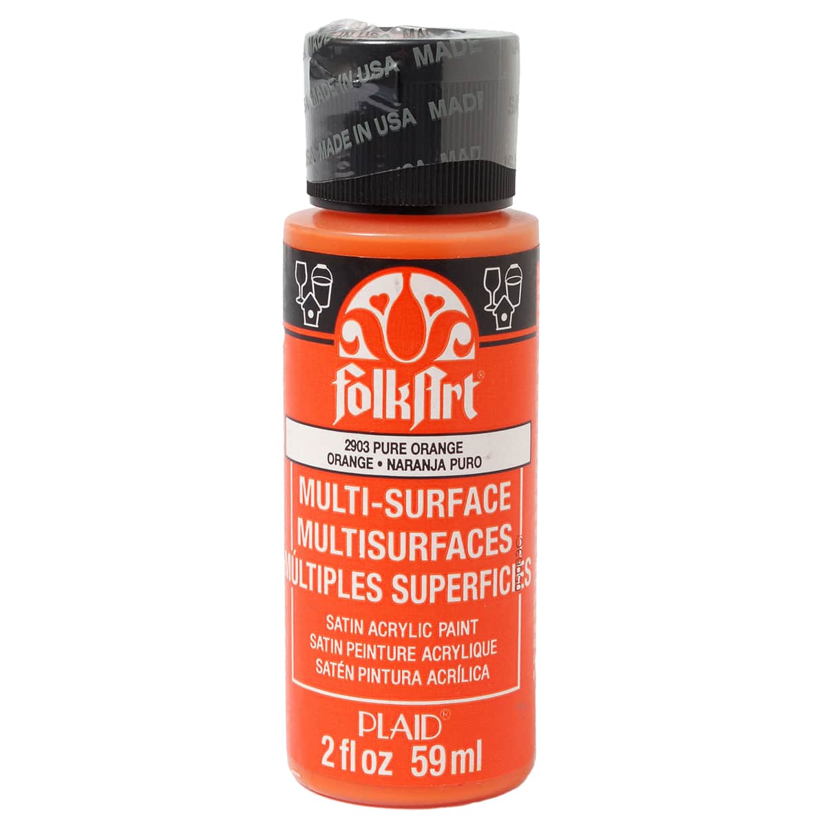 12 Pack: FolkArt® Multi-Surface Satin Acrylic Paint, 2oz.