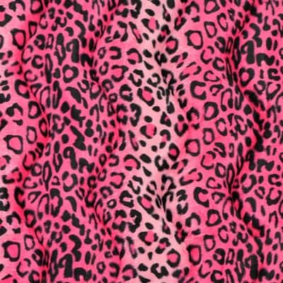 Pink Leopard Velboa Faux Fur | Michaels