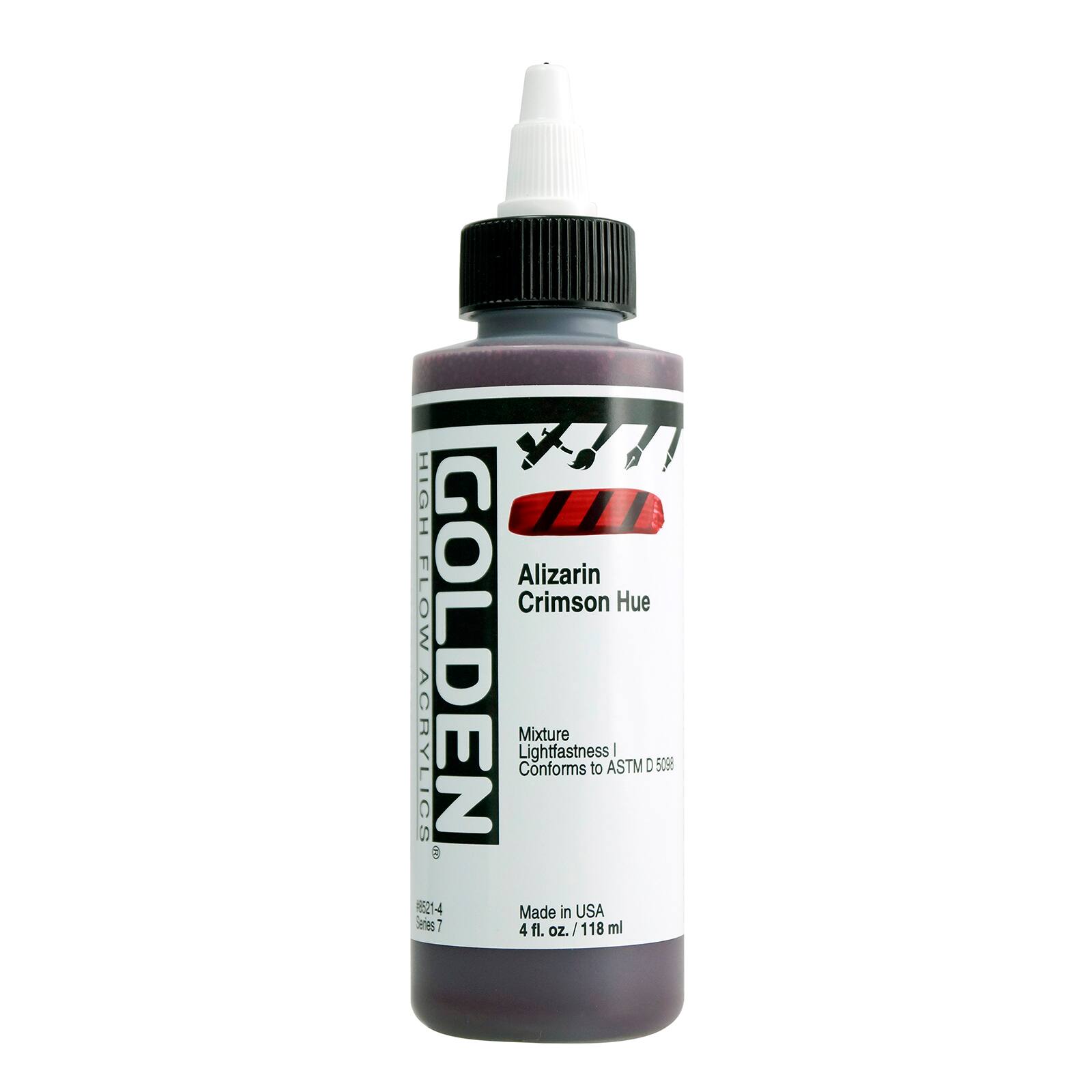 Golden High Flow Acrylics 4 oz Paint in Alizarin Crimson Hue