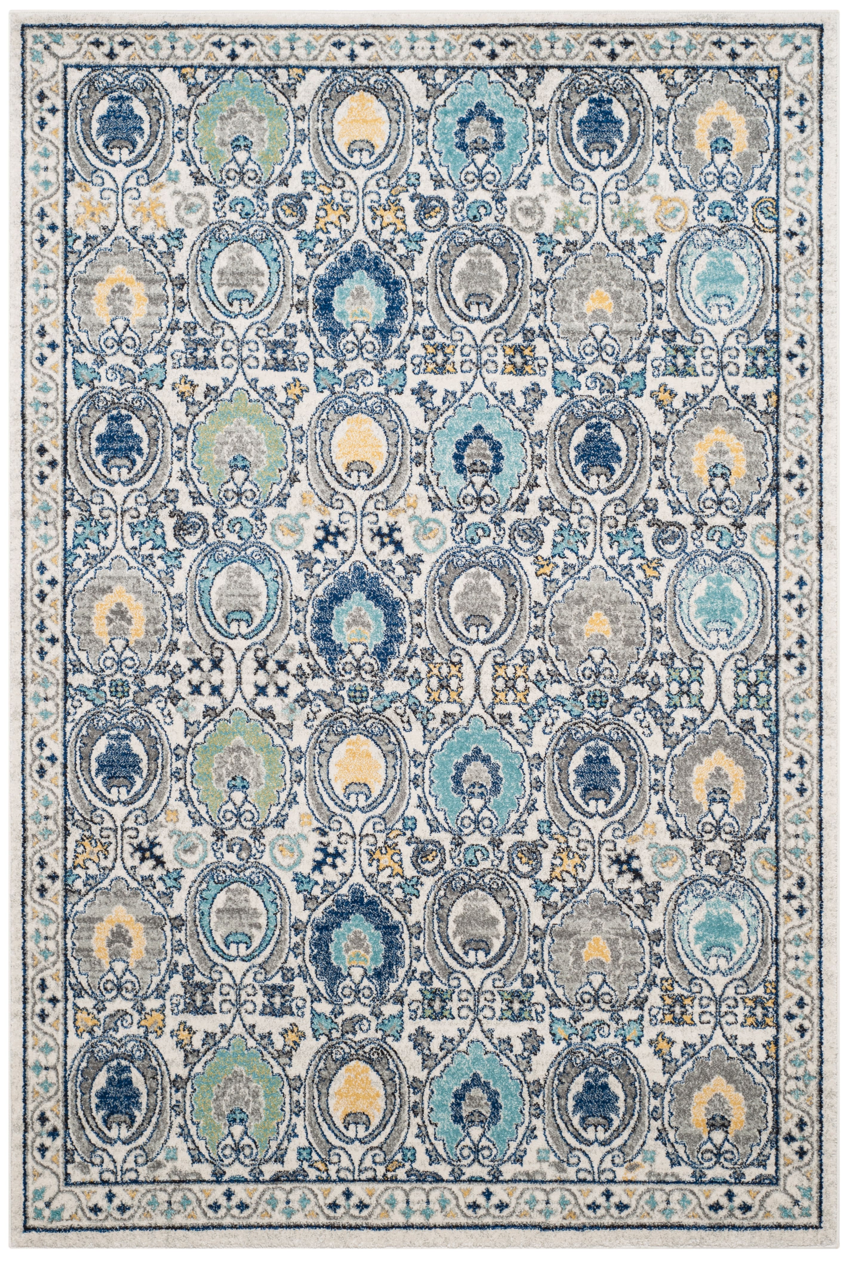 Evoke Border Medallion 4' X 6' Area Rug