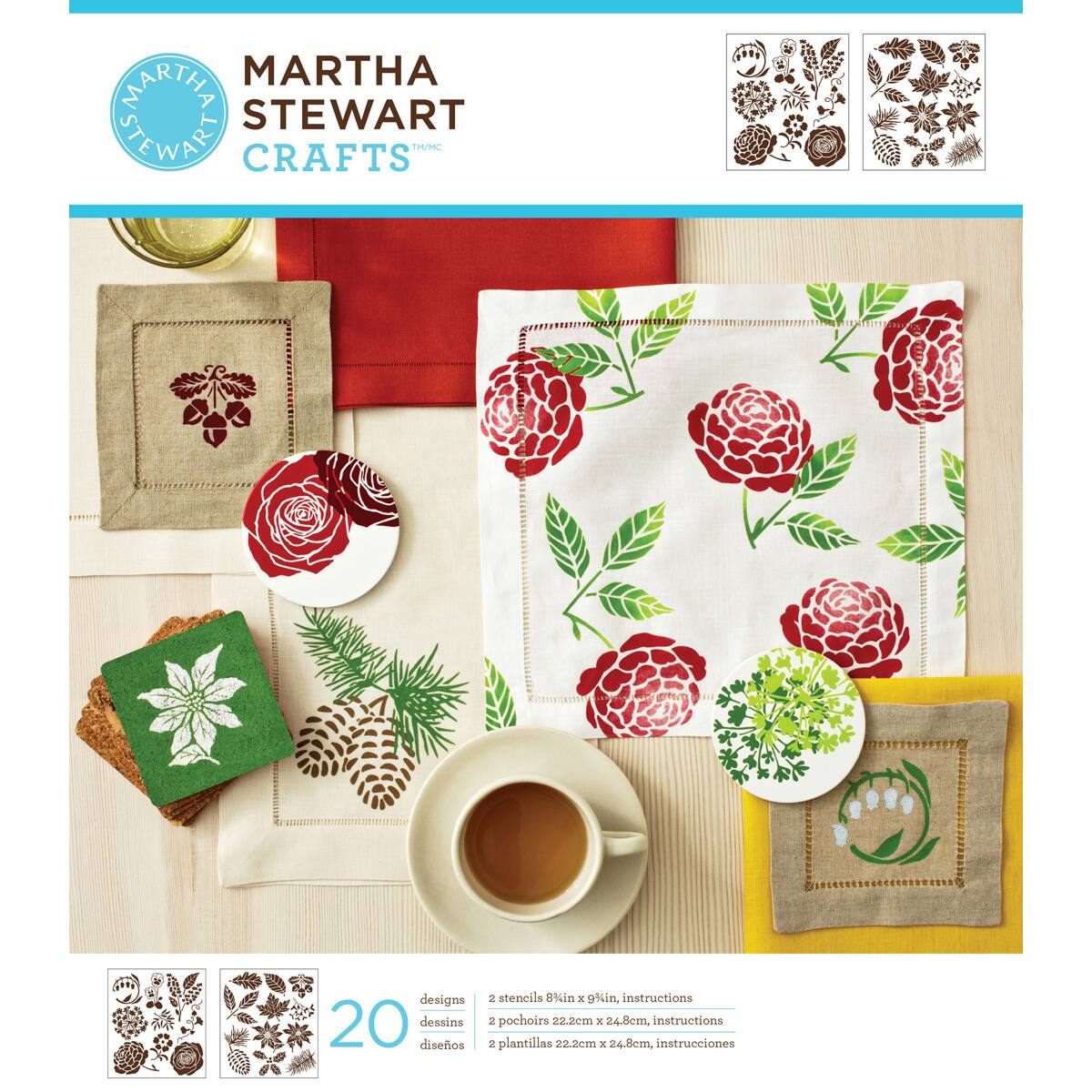 Martha Stewart Crafts Laser Cut Stencils Four Seasons